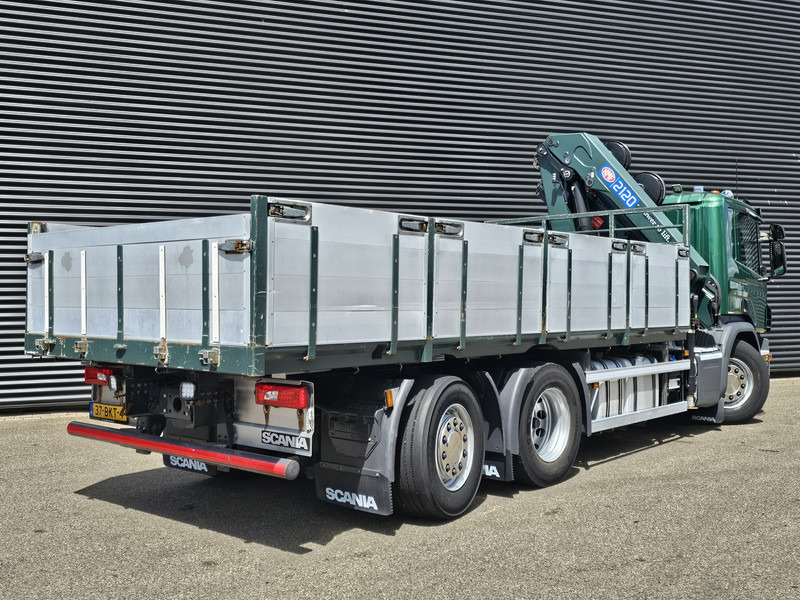 شاحنات مسطحة, شاحنة كرين Scania P410 / 6X2-4 / 21 t/m CRANE / KRAN: صور 6