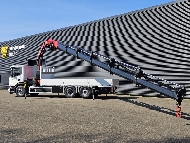 Scania P410 6x2*4 / PALFINGER 35 tm CRANE + WINCH - شاحنات مسطحة, شاحنة كرين: صور 4 Scania P410 6x2*4 / PALFINGER 35 tm CRANE + WINCH - شاحنات مسطحة, شاحنة كرين: صور 4