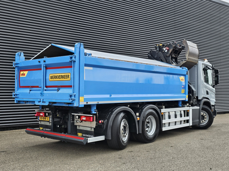 Scania P420 6x2-4 / HMF Z KRAAN / 2 KANTEN KIPPER - قلابات, شاحنة كرين: صور 5 Scania P420 6x2-4 / HMF Z KRAAN / 2 KANTEN KIPPER - قلابات, شاحنة كرين: صور 5