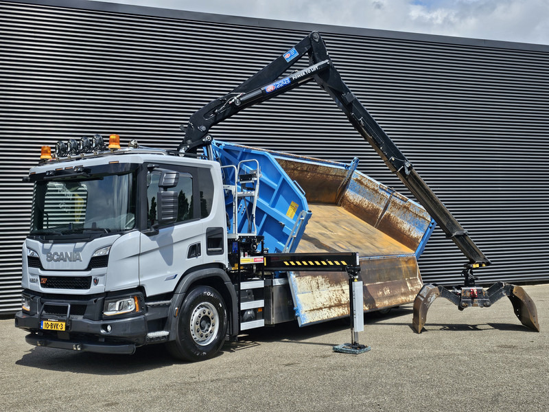 Scania P420 6x2-4 / HMF Z KRAAN / 2 KANTEN KIPPER - قلابات, شاحنة كرين: صور 2 Scania P420 6x2-4 / HMF Z KRAAN / 2 KANTEN KIPPER - قلابات, شاحنة كرين: صور 2