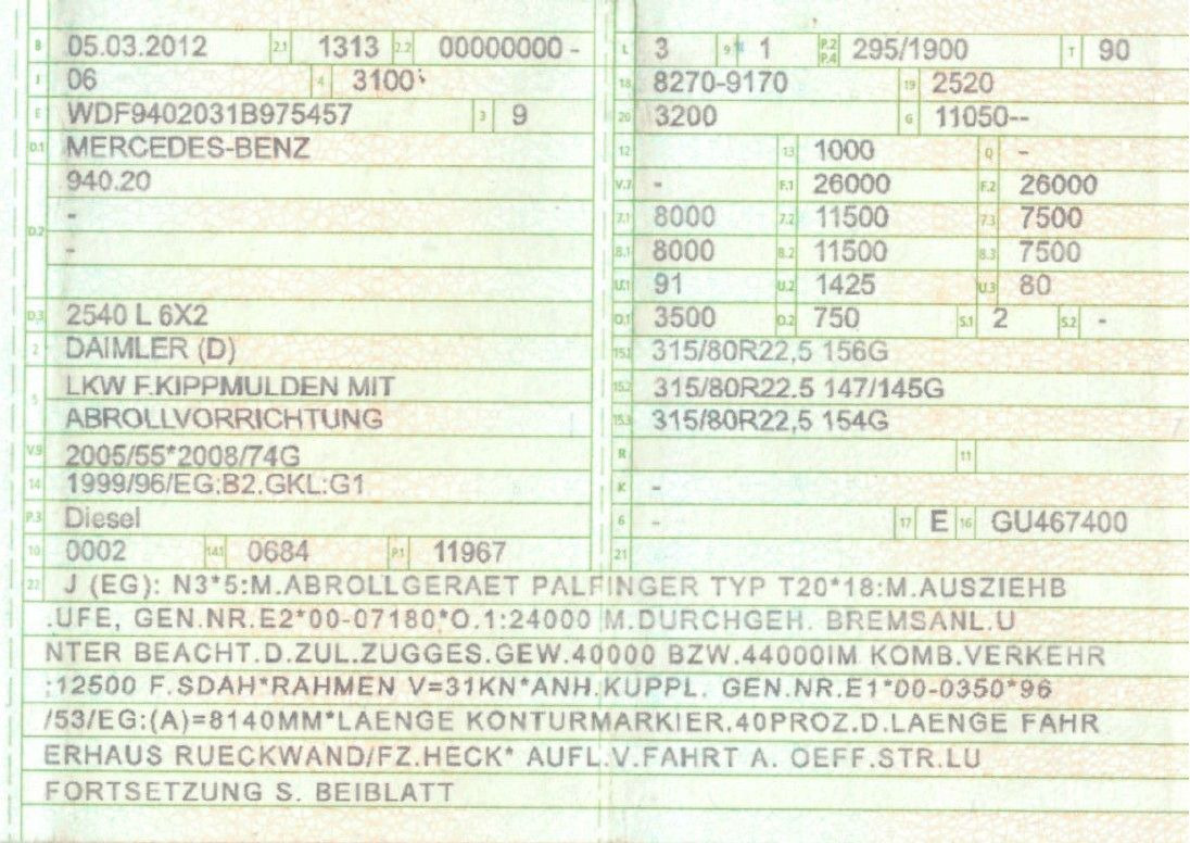 Mercedes-Benz 2540 L 6x2 Palfinger T20 mit hydr. Containerverr - شاحنة ذات الخطاف: صور 2 Mercedes-Benz 2540 L 6x2 Palfinger T20 mit hydr. Containerverr - شاحنة ذات الخطاف: صور 2