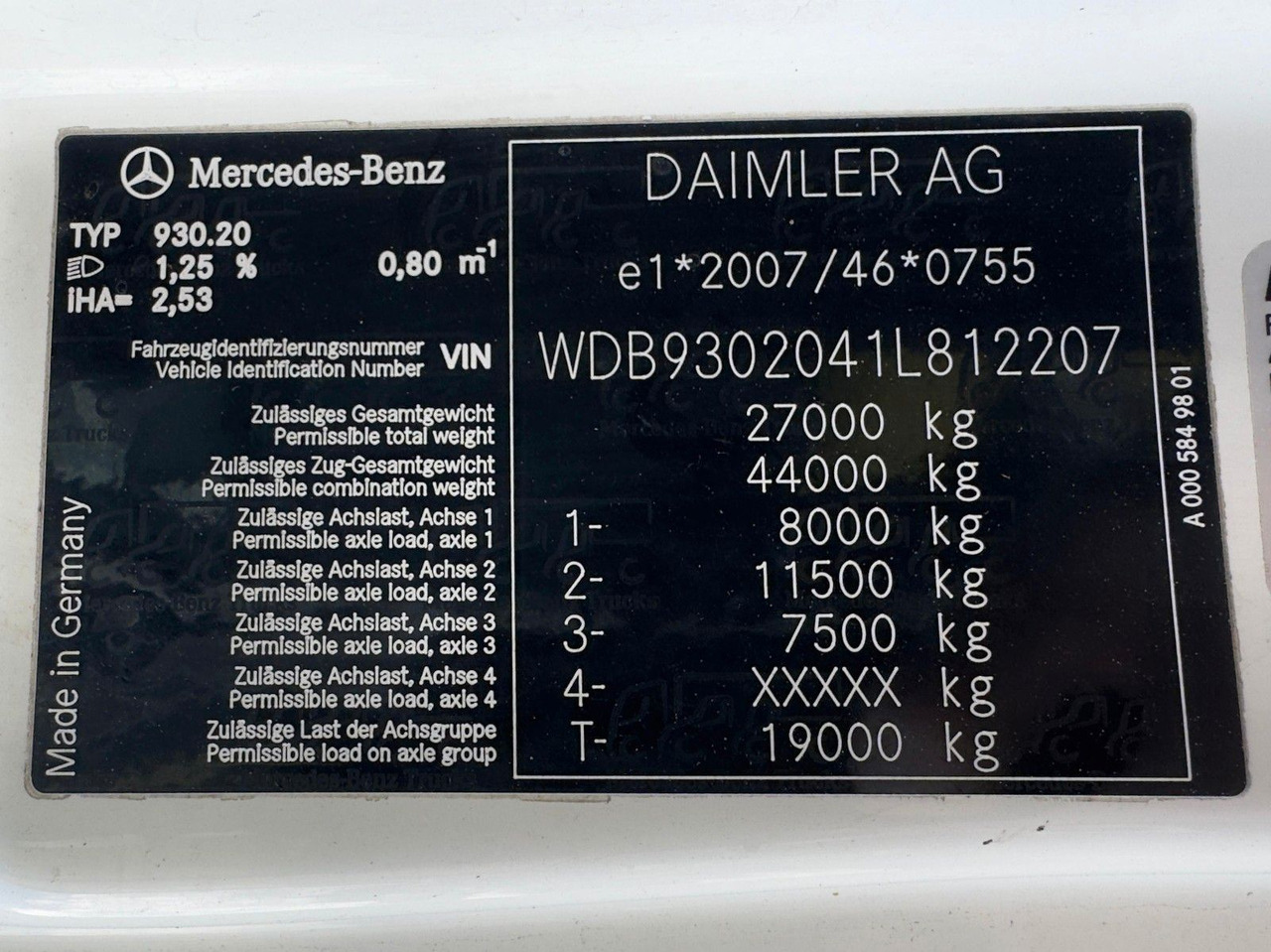 Mercedes-Benz 2541 6x2 ARK Meiller 20.65 | ATLA 120.2E mit 5&6 - شاحنة ذات الخطاف, شاحنة كرين: صور 4 Mercedes-Benz 2541 6x2 ARK Meiller 20.65 | ATLA 120.2E mit 5&6 - شاحنة ذات الخطاف, شاحنة كرين: صور 4