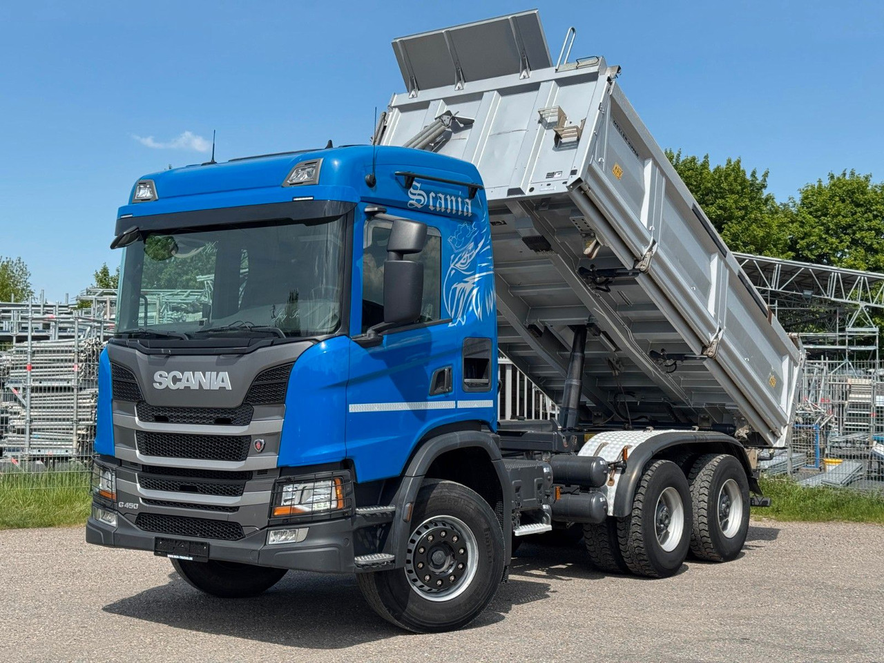 Scania G450 Meiller 3S. Kipper mit Bordmatik Top Zust. - قلابات: صور 1 Scania G450 Meiller 3S. Kipper mit Bordmatik Top Zust. - قلابات: صور 1