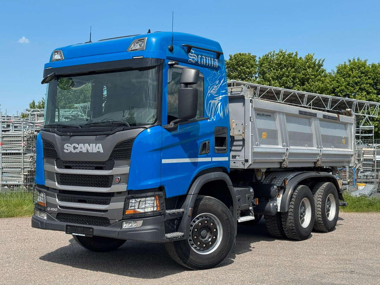 Scania G450 Meiller 3S. Kipper mit Bordmatik Top Zust. - قلابات: صور 4 Scania G450 Meiller 3S. Kipper mit Bordmatik Top Zust. - قلابات: صور 4