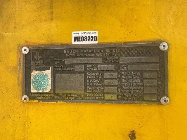 Bauer MBG24 - آلة حفر: صور 5 Bauer MBG24 - آلة حفر: صور 5