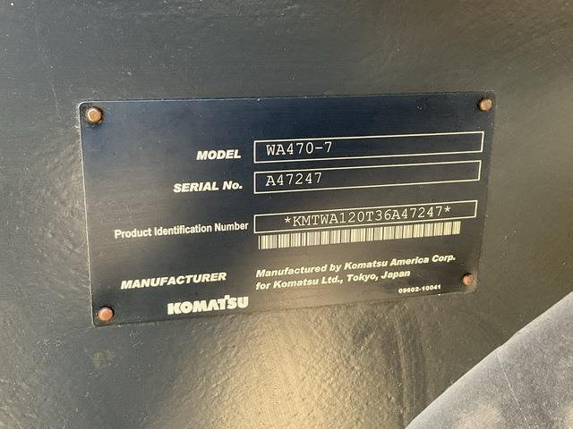 Komatsu WA470-7 - اللودر بعجل: صور 5 Komatsu WA470-7 - اللودر بعجل: صور 5