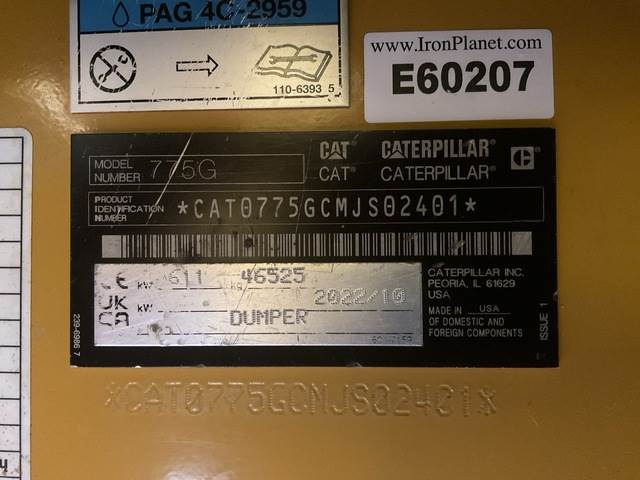CAT 775G - شاحنة قلابة للمحاجر: صور 5 CAT 775G - شاحنة قلابة للمحاجر: صور 5