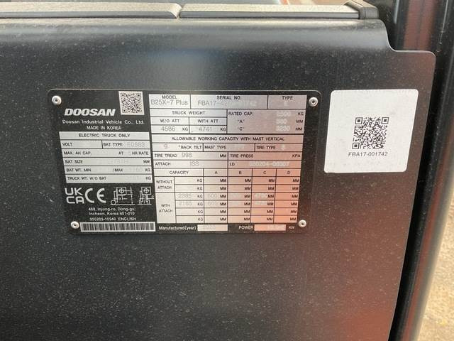 Doosan B25X-7 PLUS - رافعة شوكية كهربائية: صور 5 Doosan B25X-7 PLUS - رافعة شوكية كهربائية: صور 5