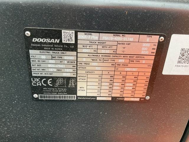 Doosan B30X-7 PLUS - رافعة شوكية كهربائية: صور 5 Doosan B30X-7 PLUS - رافعة شوكية كهربائية: صور 5