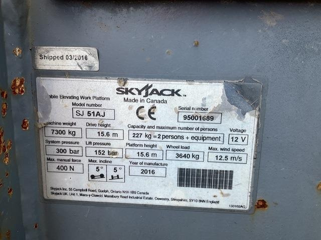 SkyJack SJ51AJ - رافعات سلة مفصلية: صور 5 SkyJack SJ51AJ - رافعات سلة مفصلية: صور 5
