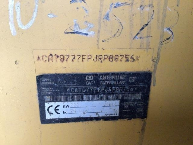 CAT 777F - شاحنة قلابة للمحاجر: صور 5 CAT 777F - شاحنة قلابة للمحاجر: صور 5