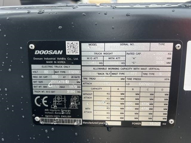 Doosan B30X-7 PLUS - رافعة شوكية كهربائية: صور 5 Doosan B30X-7 PLUS - رافعة شوكية كهربائية: صور 5