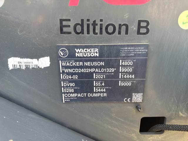Wacker Neuson DV90 Dual View - قلابة شاحنة: صور 5 Wacker Neuson DV90 Dual View - قلابة شاحنة: صور 5