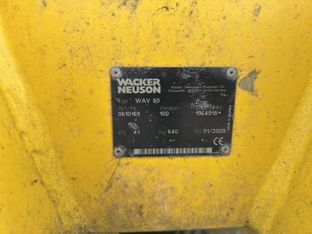 Wacker Neuson WAV60 - صفائح اهتزازية: صور 5 Wacker Neuson WAV60 - صفائح اهتزازية: صور 5