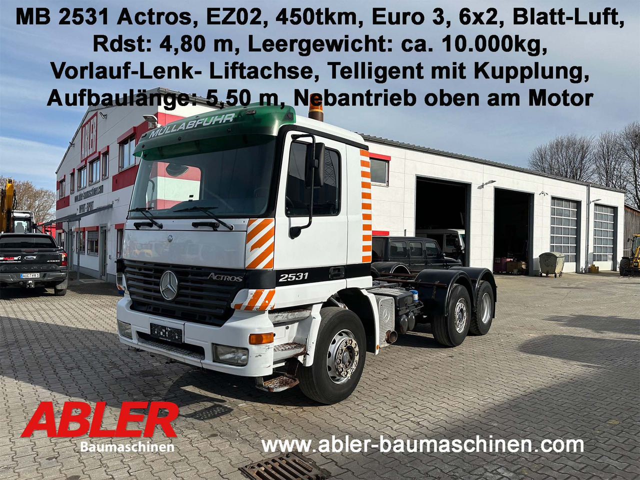 Mercedes-Benz 2531 Actros Fahrgestell - الشاسيه شاحنة: صور 1 Mercedes-Benz 2531 Actros Fahrgestell - الشاسيه شاحنة: صور 1
