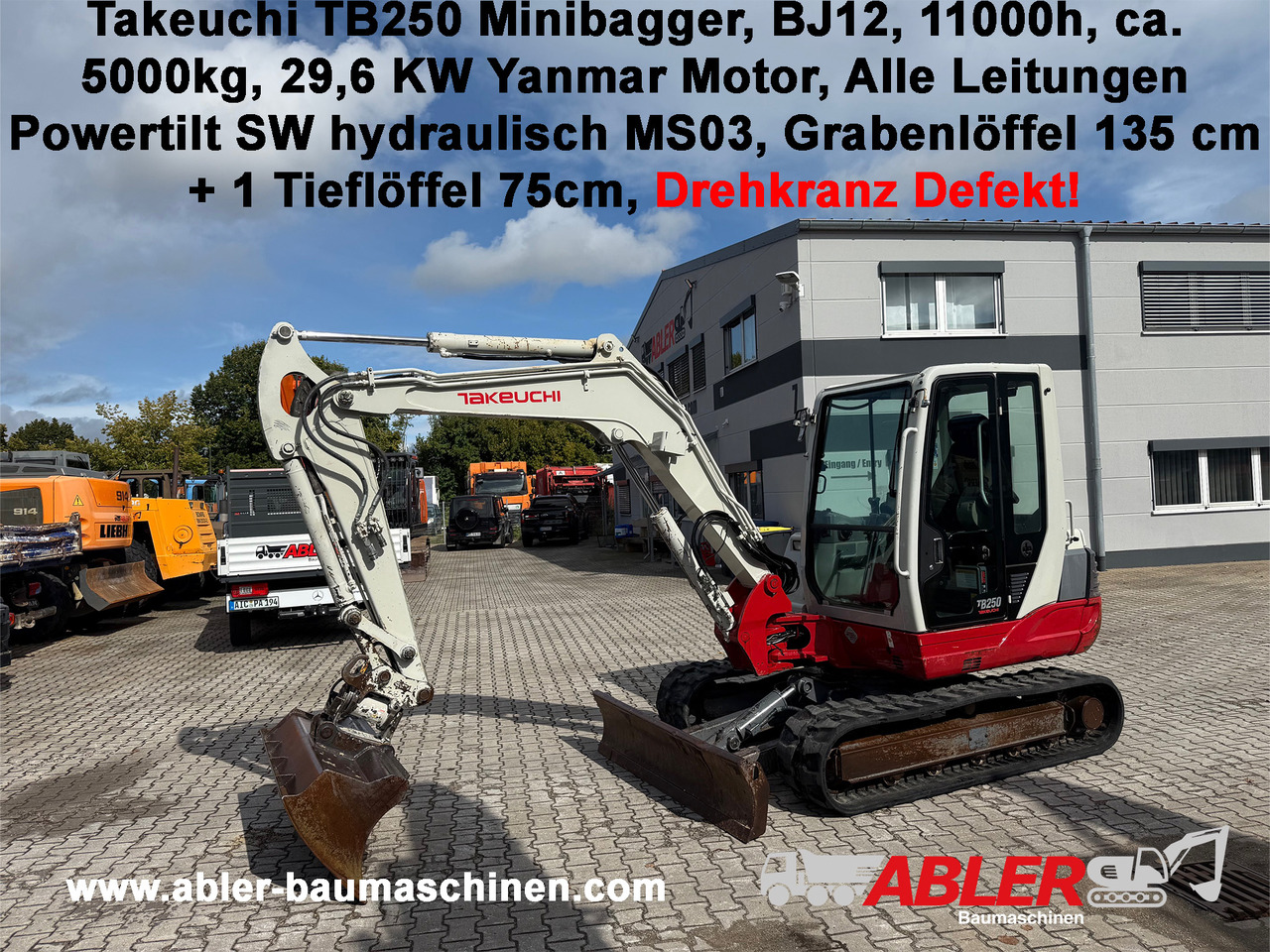 Takeuchi TB250 Minibagger Powertilt MS03 - حفارة: صور 1 Takeuchi TB250 Minibagger Powertilt MS03 - حفارة: صور 1