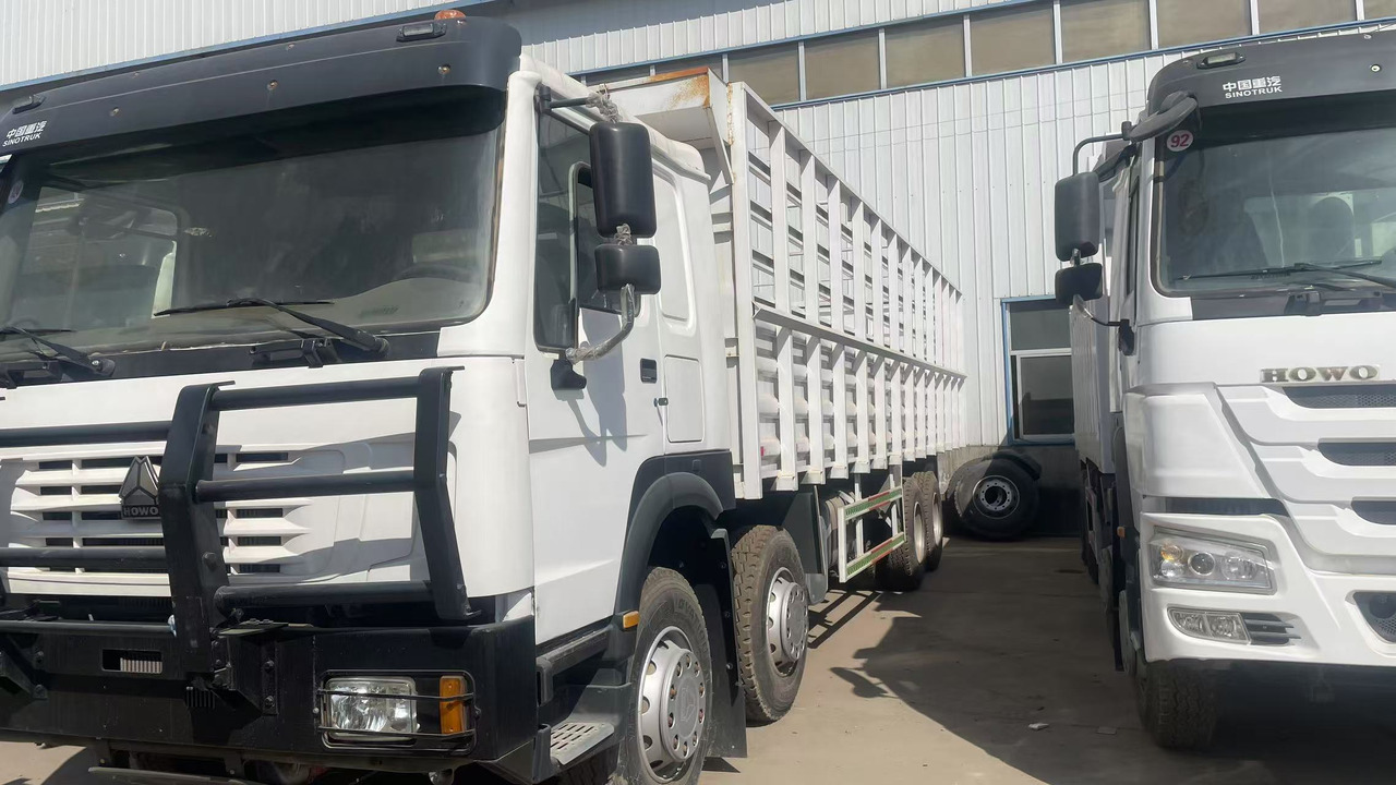 SINOTRUK HOWO 8*4 WITH FENCE 12 WHEELS TIRES 6*4 371 375 380 400 420 HP - شاحنة نقل المواشي شاحنة: صور 2 SINOTRUK HOWO 8*4 WITH FENCE 12 WHEELS TIRES 6*4 371 375 380 400 420 HP - شاحنة نقل المواشي شاحنة: صور 2