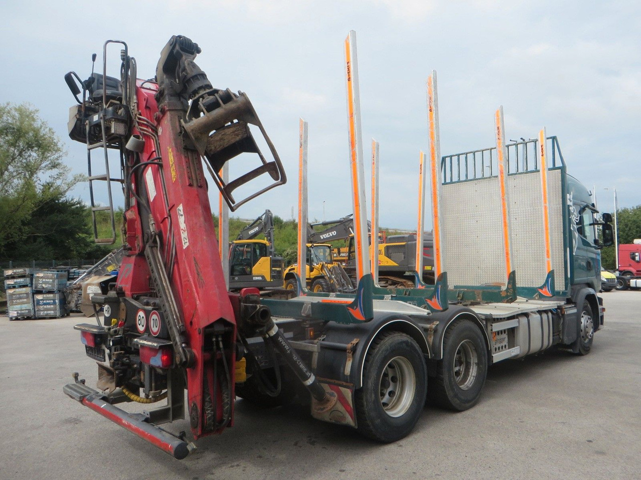 Scania G450 6x4Timber - شاحنة قطع الأشجار, شاحنة كرين: صور 3 Scania G450 6x4Timber - شاحنة قطع الأشجار, شاحنة كرين: صور 3