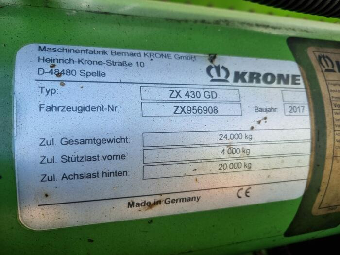 Krone ZX 430 GD - مقطورات الاعلاف: صور 4 Krone ZX 430 GD - مقطورات الاعلاف: صور 4