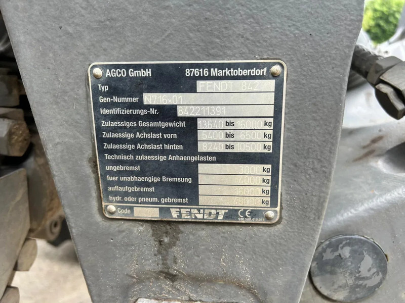 جرار Fendt 828 Profi plus Vario 50 KM Fendt vario 828 Profi plus 50 KM: صور 8