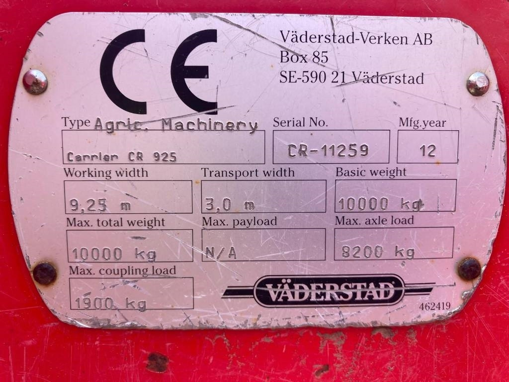 قرص مسلفة Vaderstad Carrier925: صور 8