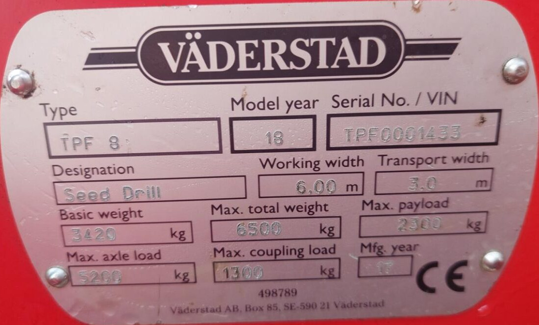 وضع البذور فى خطوط Väderstad Tempo 8 F med E-service: صور 15 وضع البذور فى خطوط Väderstad Tempo 8 F med E-service: صور 15