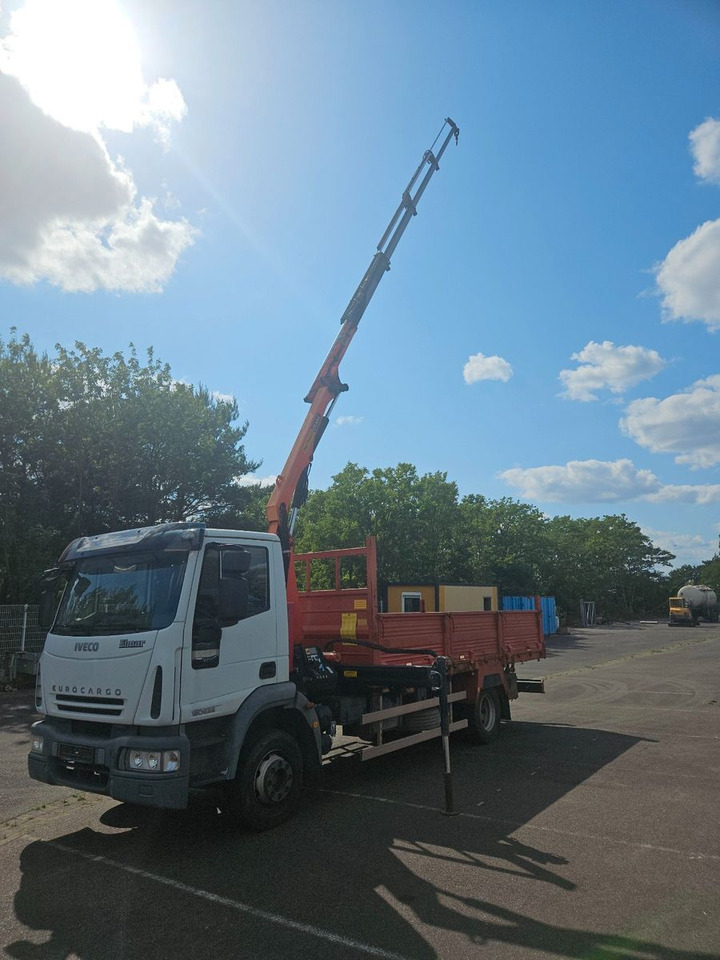 Iveco ML120E22 Pritsche mit Kran Palfinger Funck - شاحنات مسطحة, شاحنة كرين: صور 1 Iveco ML120E22 Pritsche mit Kran Palfinger Funck - شاحنات مسطحة, شاحنة كرين: صور 1