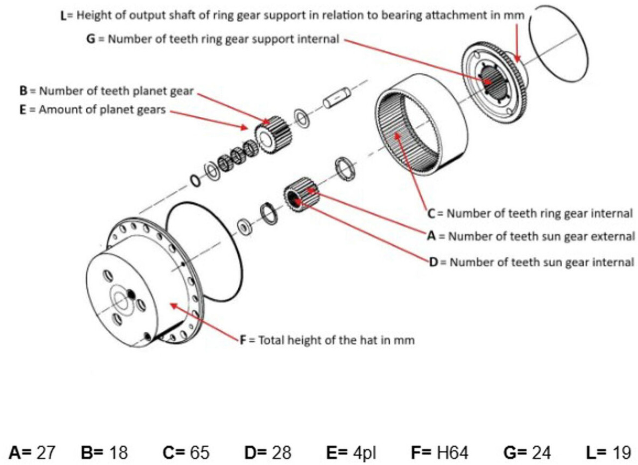 محرك السفر - موبايل كرين FAUN HK 40 planetary gear 27-18-65-24-4pl-H64-24: صور 10