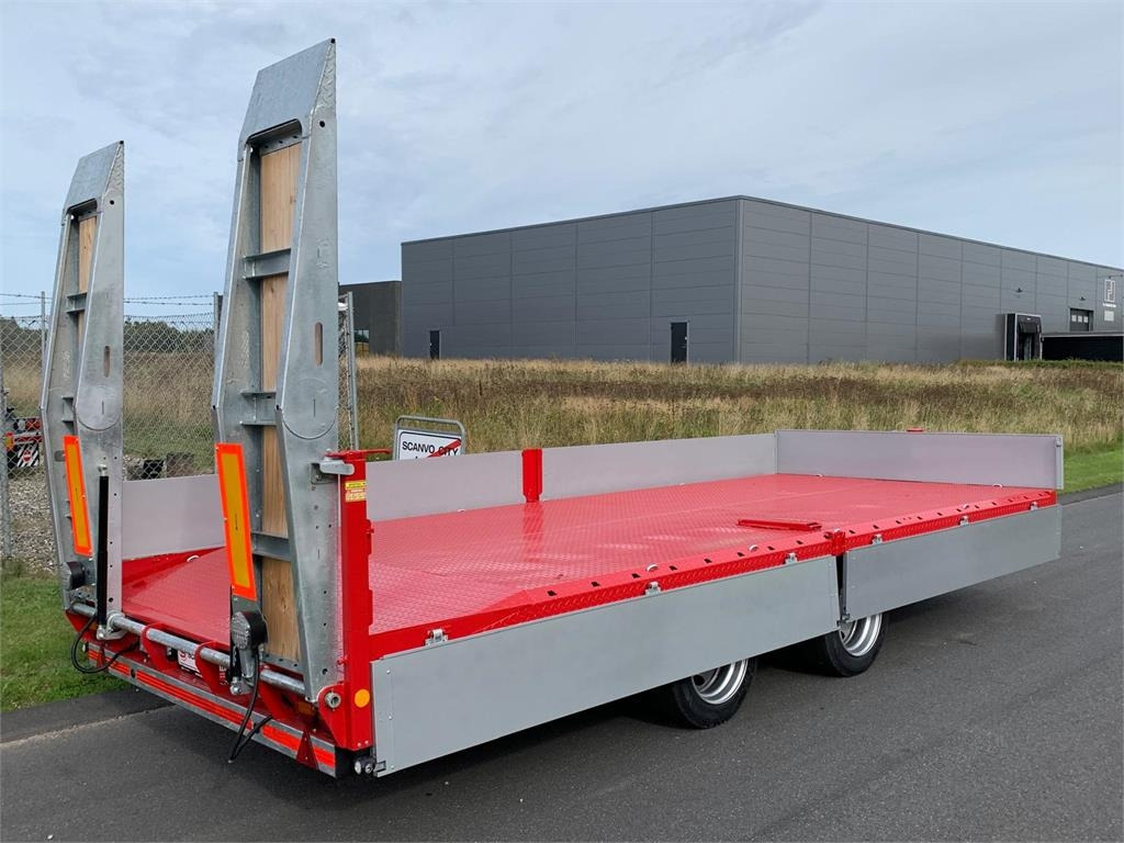 Hangler TPS-H 140 2 akslet kærre med ramper - عربة مسطحة منخفضة مقطورة: صور 4 Hangler TPS-H 140 2 akslet kærre med ramper - عربة مسطحة منخفضة مقطورة: صور 4