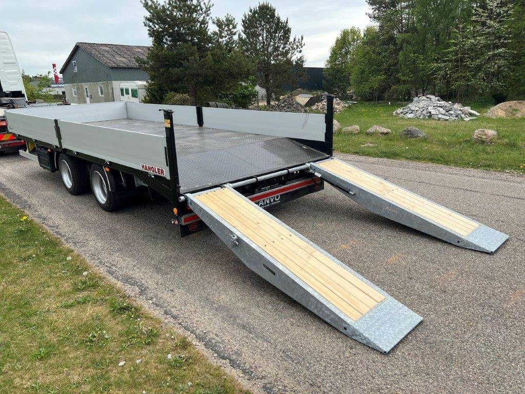عربة مسطحة منخفضة مقطورة Hangler TPS-H 140 2 akslet kærre med ramper: صور 6