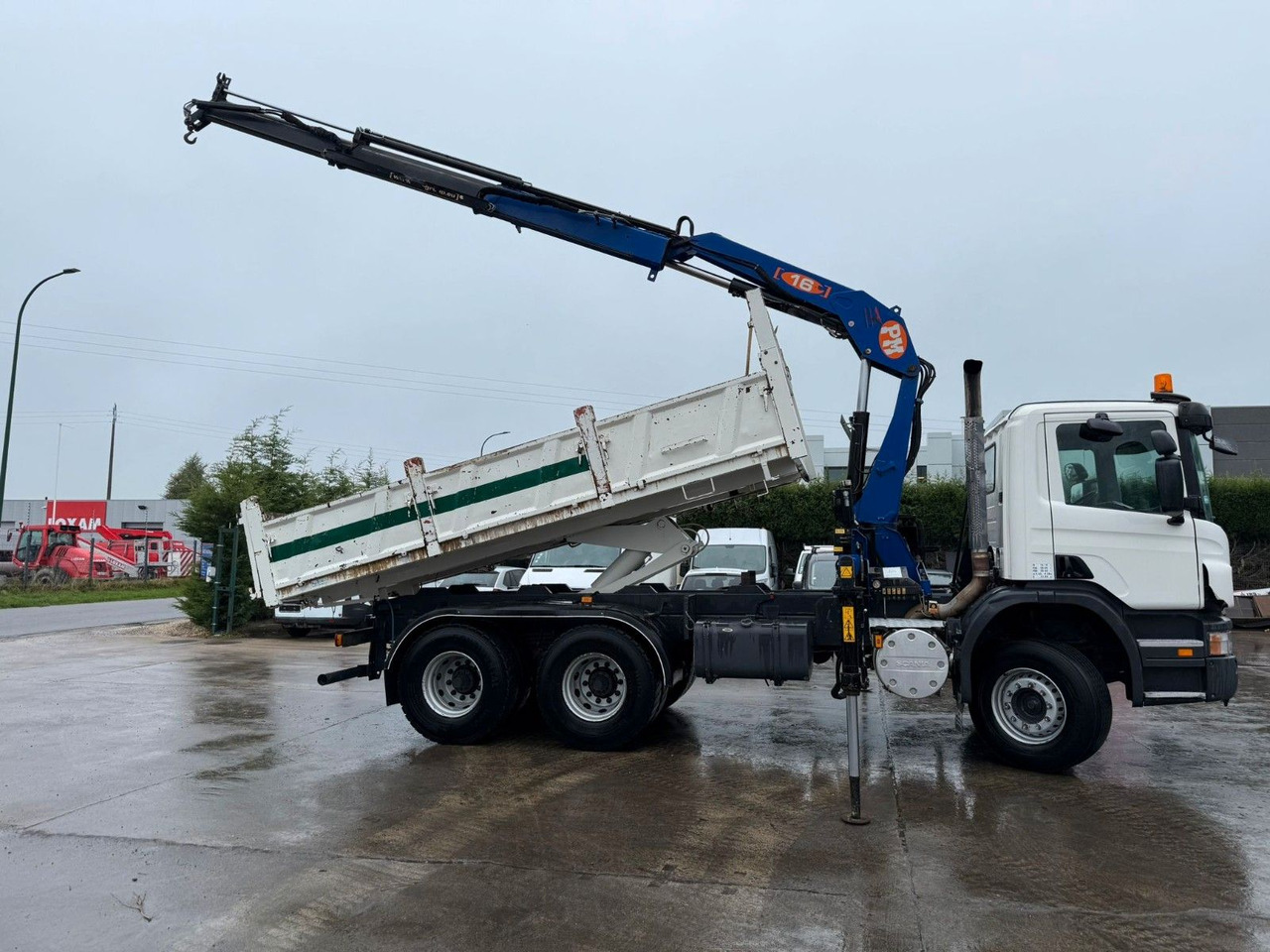 Scania PRT 380. 6x4. Kipper + Kran PM 16 Funk. Klima. - قلابات, شاحنة كرين: صور 4 Scania PRT 380. 6x4. Kipper + Kran PM 16 Funk. Klima. - قلابات, شاحنة كرين: صور 4