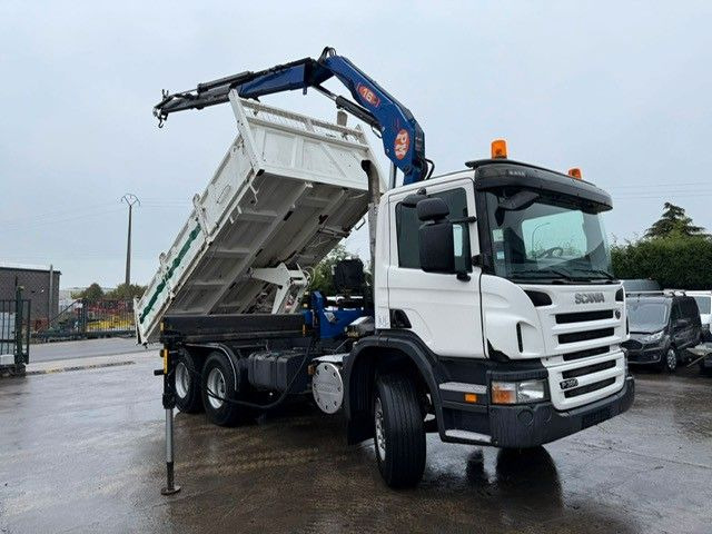 Scania PRT 380. 6x4. Kipper + Kran PM 16 Funk. Klima. - قلابات, شاحنة كرين: صور 2 Scania PRT 380. 6x4. Kipper + Kran PM 16 Funk. Klima. - قلابات, شاحنة كرين: صور 2