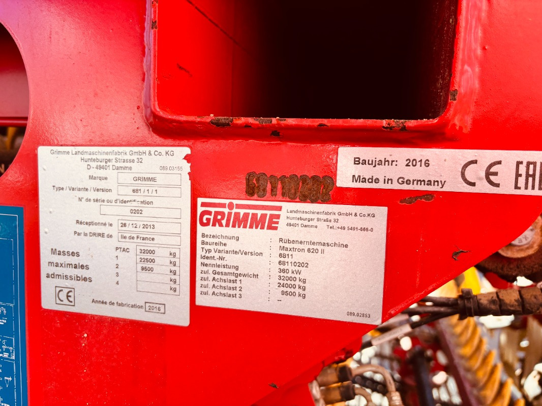 Grimme MAXTRON 620 - ال معدات حراثه: صور 2 Grimme MAXTRON 620 - ال معدات حراثه: صور 2