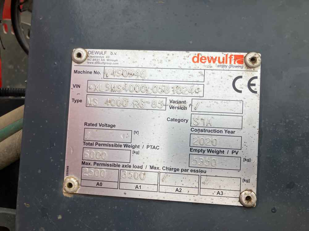 Dewulf Dewulf, MS4000, 4 Row, Trailed, Belt, Potato Planter - آلة حصاد: صور 2 Dewulf Dewulf, MS4000, 4 Row, Trailed, Belt, Potato Planter - آلة حصاد: صور 2