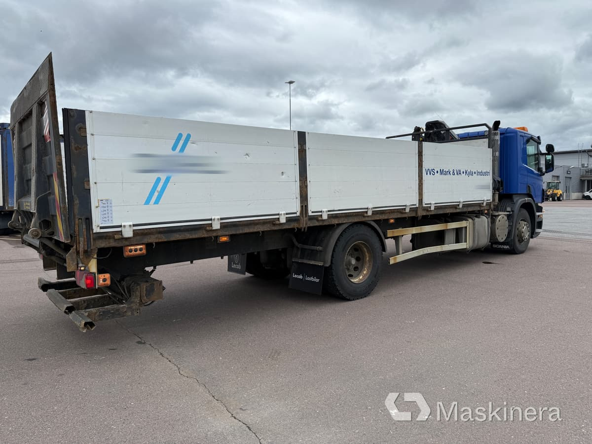 Brädgårdsbil med kran Scania P320 - شاحنات مسطحة, شاحنة كرين: صور 5 Brädgårdsbil med kran Scania P320 - شاحنات مسطحة, شاحنة كرين: صور 5
