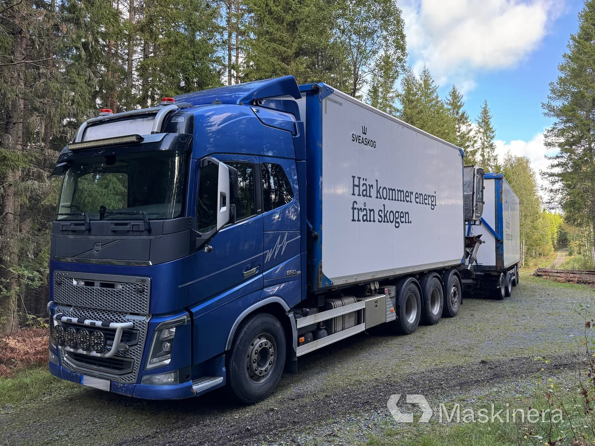 Flisbil Volvo FH16 8X4 med kran & sidtipp - بصندوق مغلق شاحنة, شاحنة كرين: صور 1 Flisbil Volvo FH16 8X4 med kran & sidtipp - بصندوق مغلق شاحنة, شاحنة كرين: صور 1