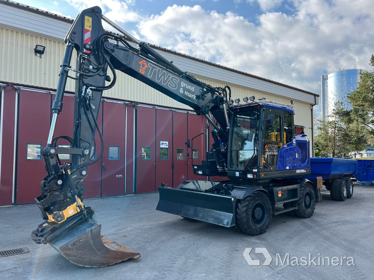 Hjulgrävare Hyundai HW170A CR med tillbehör - حفارات زحافة: صور 1 Hjulgrävare Hyundai HW170A CR med tillbehör - حفارات زحافة: صور 1