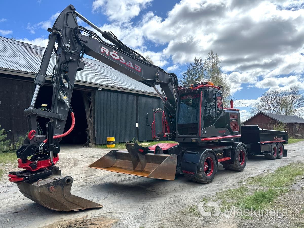 Hjulgrävare Volvo EW160E med kärra - حفارات زحافة: صور 1 Hjulgrävare Volvo EW160E med kärra - حفارات زحافة: صور 1