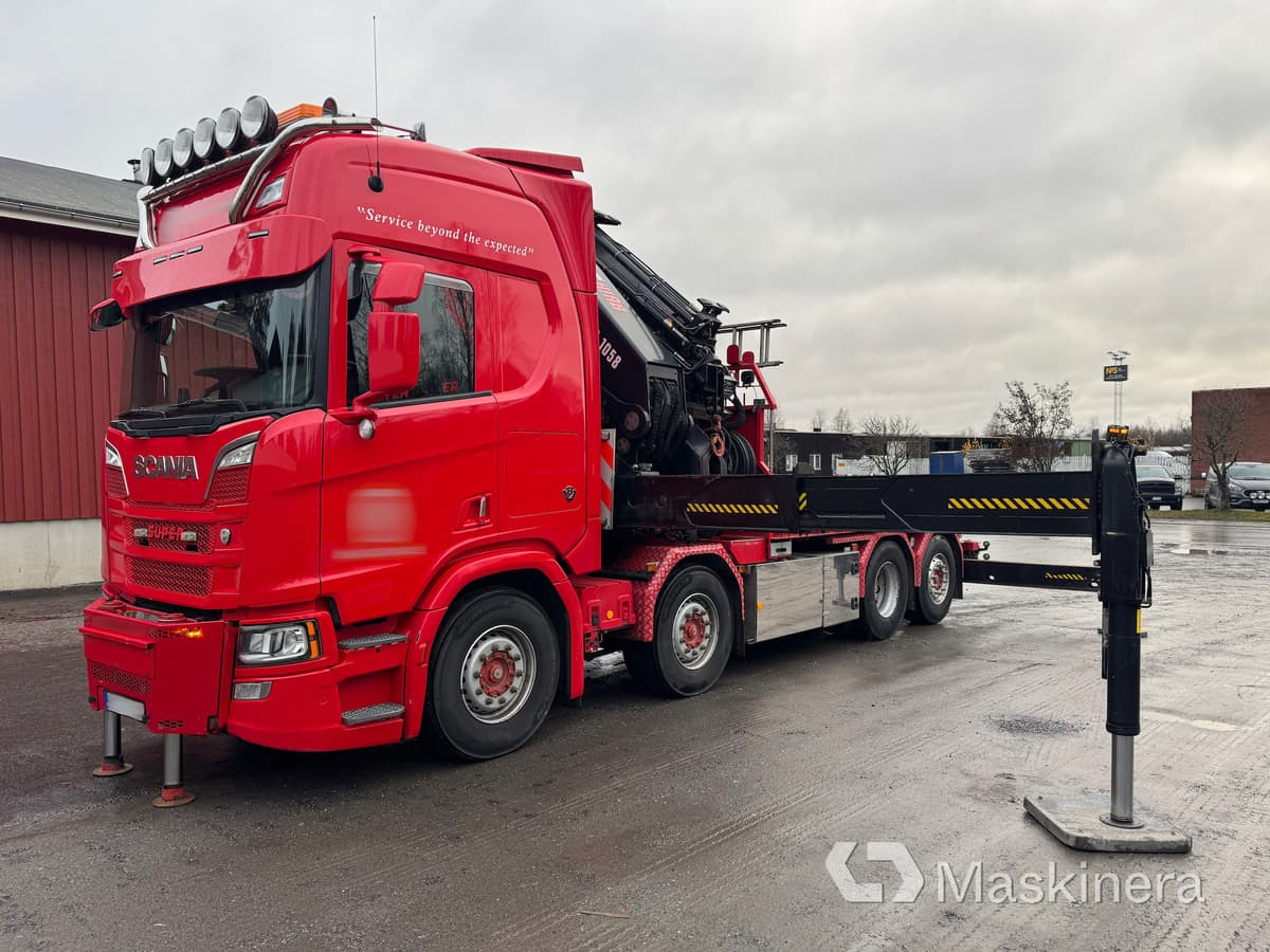 Scania R520B8X2*6NB Kranbil Scania R520 - شاحنات مسطحة, شاحنة كرين: صور 1 Scania R520B8X2*6NB Kranbil Scania R520 - شاحنات مسطحة, شاحنة كرين: صور 1