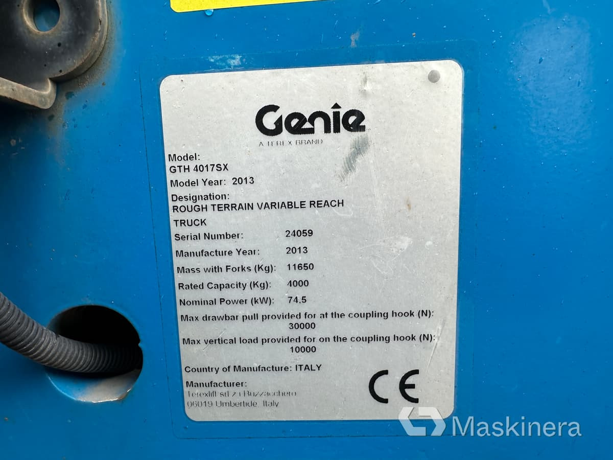 رافعة تلسكوبية Teleskoplastare Genie GTH 4017SX + redskap: صور 44 رافعة تلسكوبية Teleskoplastare Genie GTH 4017SX + redskap: صور 44