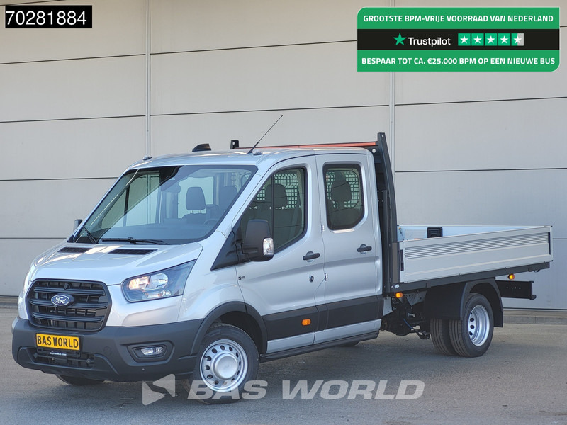 Ford Transit 170pk Automaat Dubbel Cabine 3500kg Trekhaak Open Laadbak Pritsche SYNC4 scherm CarPlay Camera Airco Trekhaak Cruise control - الشاحنات الصغيرة المسطحة: صور 1 Ford Transit 170pk Automaat Dubbel Cabine 3500kg Trekhaak Open Laadbak Pritsche SYNC4 scherm CarPlay Camera Airco Trekhaak Cruise control - الشاحنات الصغيرة المسطحة: صور 1
