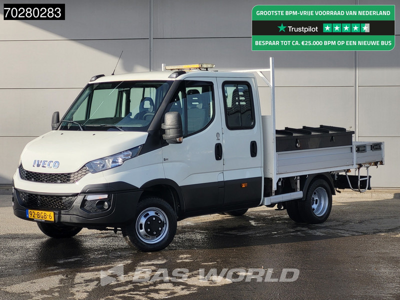 Iveco Daily 50C17 3,0L Automaat HIAB 017T-2 DC Open laadbak Dubbellucht Airco Euro6 Pickup Crane Kraanwagen Pritsche Airco Dubbel cabine - الشاحنات الصغيرة المسطحة: صور 1 Iveco Daily 50C17 3,0L Automaat HIAB 017T-2 DC Open laadbak Dubbellucht Airco Euro6 Pickup Crane Kraanwagen Pritsche Airco Dubbel cabine - الشاحنات الصغيرة المسطحة: صور 1
