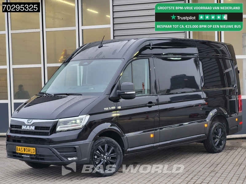 جديد فان MAN TGE 3.180 Automaat 2025 model Facelift Black Edition L3H3 Trekhaak ACC LED Navi Camera Parkeersensoren Euro6 L2H2 11m3 Airco Trekhaak: صور 1