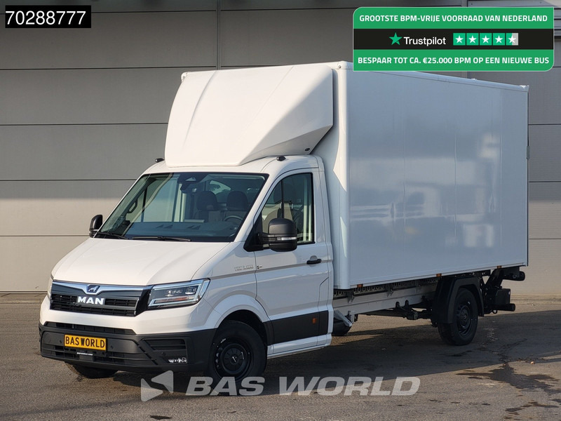 MAN TGE 3.180 Automaat Laadklep Bakwagen 2025 Facelift Navi LED Airco Cruise Euro6 Meubelbak Koffer 21m3 Airco Cruise control - الشاحنات الصغيرة صندوق مغلق: صور 1 MAN TGE 3.180 Automaat Laadklep Bakwagen 2025 Facelift Navi LED Airco Cruise Euro6 Meubelbak Koffer 21m3 Airco Cruise control - الشاحنات الصغيرة صندوق مغلق: صور 1