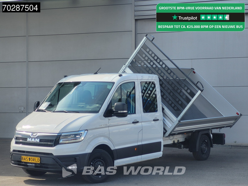 MAN TGE 3.180 Drie-Zijdige Automaat Kipper 2025-Facelift 180PK Trekhaak LED Airco Cruise Navi Euro6 Kipper Tipper Benne Kieper 3m3 Airco Trekh - قلاب صغير: صور 1 MAN TGE 3.180 Drie-Zijdige Automaat Kipper 2025-Facelift 180PK Trekhaak LED Airco Cruise Navi Euro6 Kipper Tipper Benne Kieper 3m3 Airco Trekh - قلاب صغير: صور 1