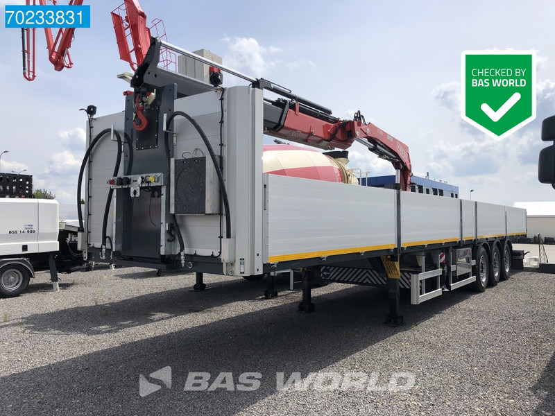 Bodex KIS3B 3 axles NEW! Fassi F195AF.0.23 Crane - نصف مقطورة مسطحة: صور 1 Bodex KIS3B 3 axles NEW! Fassi F195AF.0.23 Crane - نصف مقطورة مسطحة: صور 1