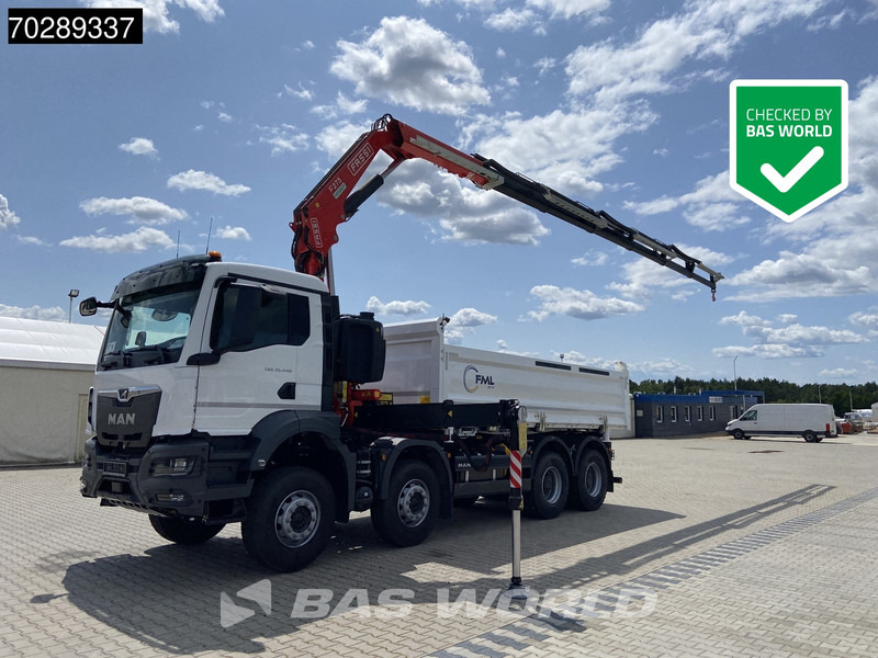 MAN TGS 35.440 8X4 NEW! Fassi F275.026 Kran Crane 13m3 3-Sided Tipper Big-Axle Euro 6 - قلابات, شاحنة كرين: صور 1 MAN TGS 35.440 8X4 NEW! Fassi F275.026 Kran Crane 13m3 3-Sided Tipper Big-Axle Euro 6 - قلابات, شاحنة كرين: صور 1