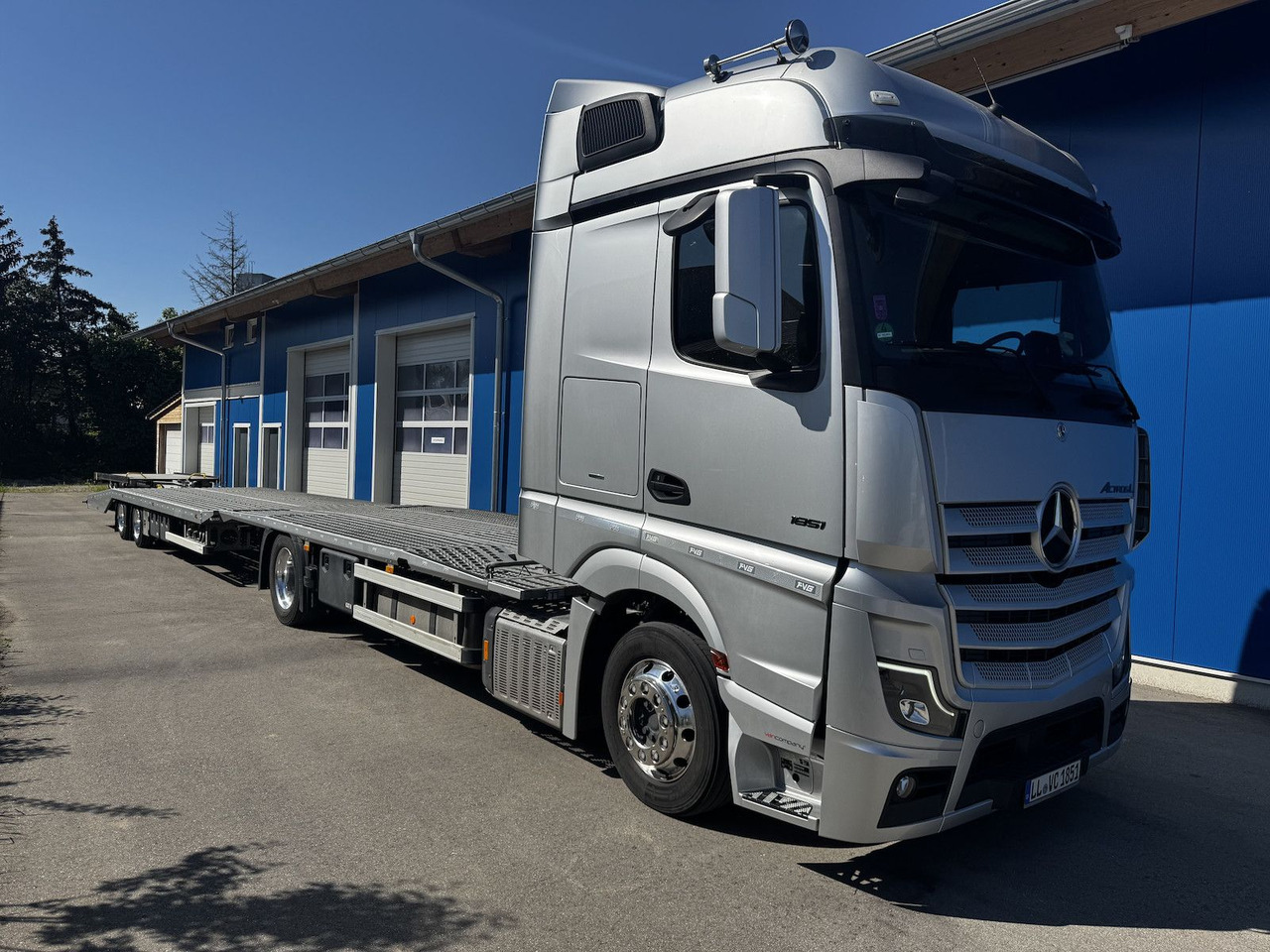 Mercedes-Benz Actros L 1851 FVG Autotransporter + Hänger - شاحنة نقل سيارات شاحنة: صور 1 Mercedes-Benz Actros L 1851 FVG Autotransporter + Hänger - شاحنة نقل سيارات شاحنة: صور 1