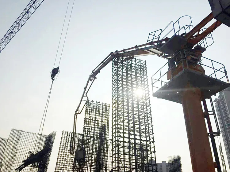 جديد مضخة خرسانة ثابتة XCMG Schwing Concrete Distributor HGP32 High Efficiency 22kw 32m Hydraulic Spider Concrete Placing Boom Made in China: صور 6
