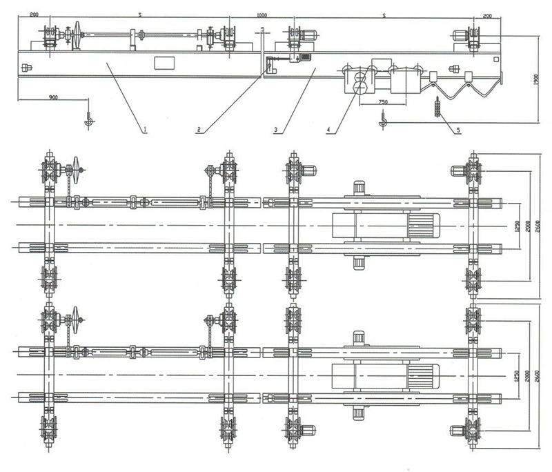 XCMG electric double-girder suspension rail-crossing crane - رافعة جسرية: صور 4 XCMG electric double-girder suspension rail-crossing crane - رافعة جسرية: صور 4